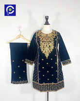 velvet dress 12.2 Navy Blue